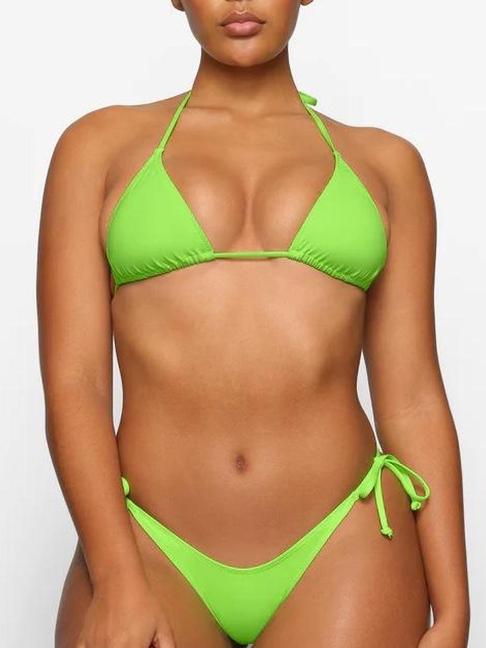 Skims Neon Green Two Piece Bikini Set